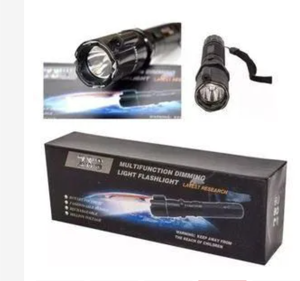 Powerful 3-in-1 Shock Flashlight with Laser Pointer & Self-Defense Torch – 288 Type, High-Intensity Stun Gun, Ultra-Bright LED, and Precision Laser for Security & Outdoor Protection
