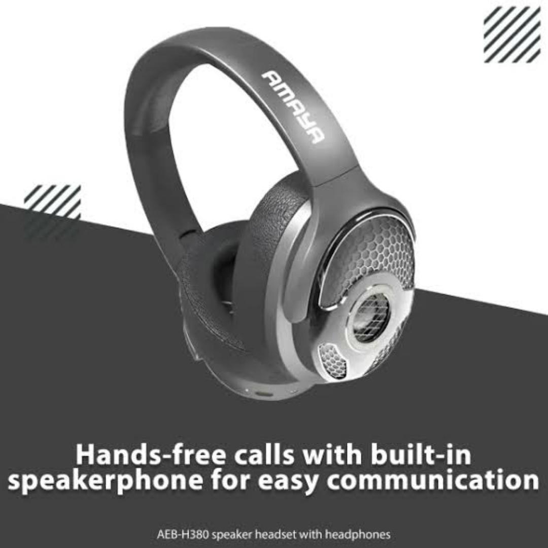 Amaya AEB-H380 wireless speaker headset with headphones 2 in 1