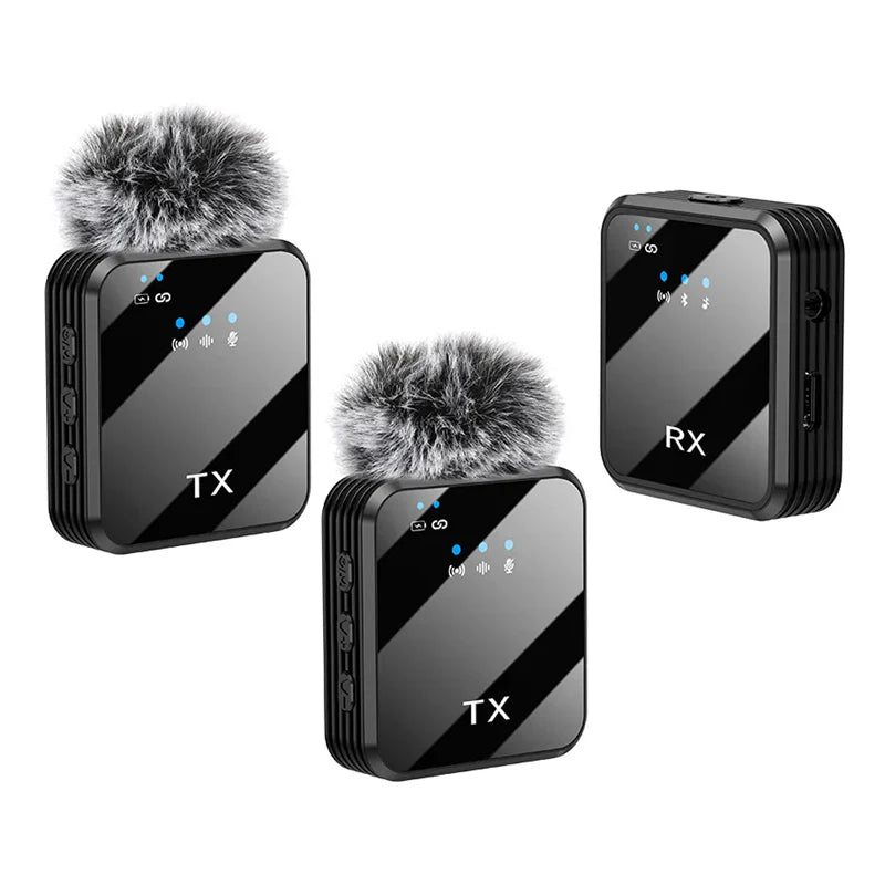 F11-2 Wireless Microphone 3 in 1 For Iphone ,Type C And Camera.