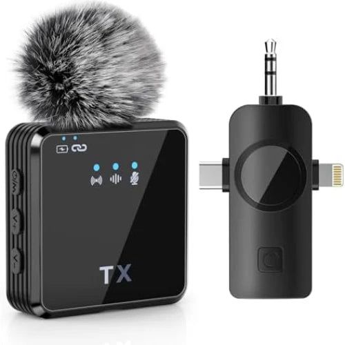 F11-2 Wireless Microphone 3 in 1 For Iphone ,Type C And Camera.