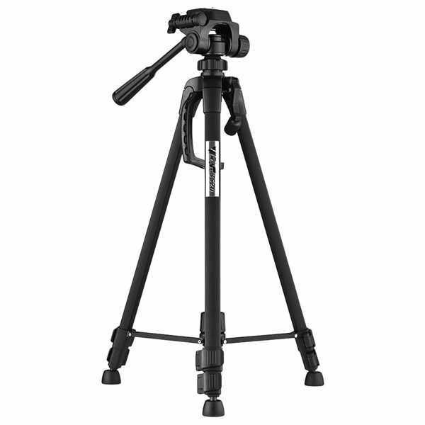 Professional WF-3520 Black Tripod Stand for Camera & Camcorder Mobile Phone & Video with Handle Head & Tripe Extensor Para Foto
