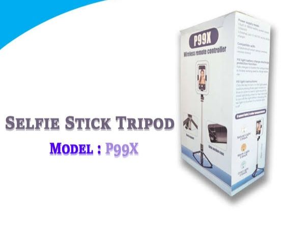 P99X Selfie Stick Tripod with Fill Light & Bluetooth Wireless Remote and Portable Cell Phone Tripods