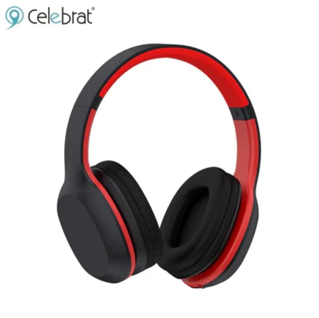 Celebrat A18 Wireless Bluetooth Headphones - 8-10 Hours Music Playtime , 5000mAh Battery