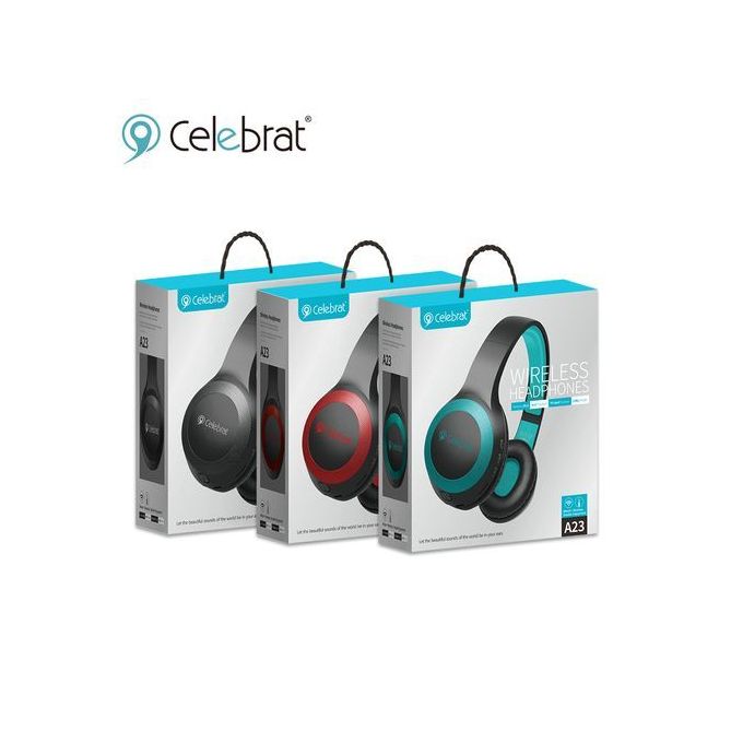 Celebrat A23 wireless Bluetooth Heaphones Headsets
Celebrat A23 wireless Bluetooth Heaphones Headsets