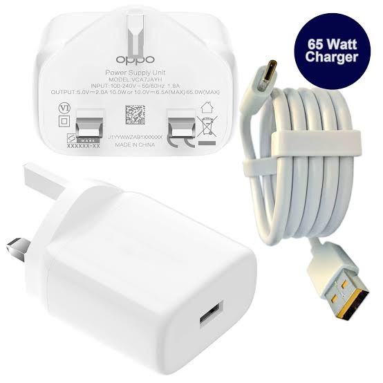 OPPO Supervooc 65W(80W 120W) Fast Charger With Type c Cable