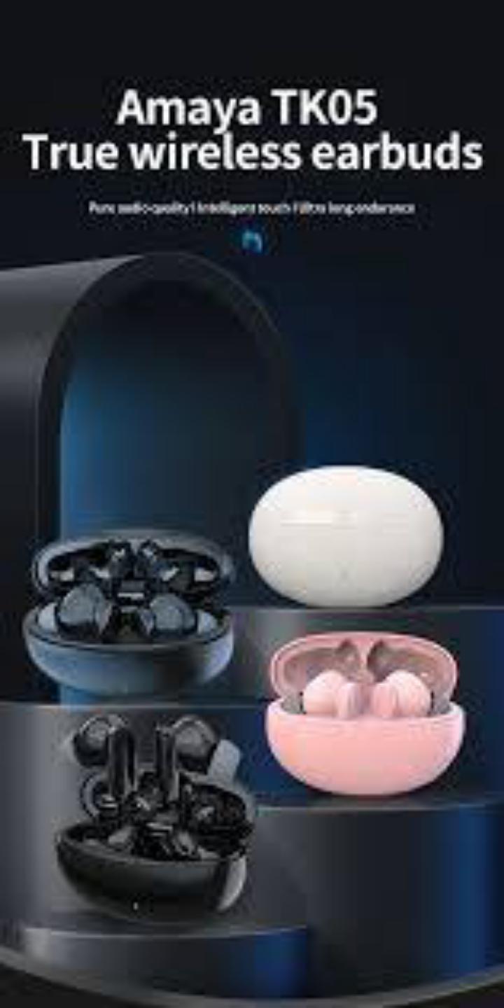Amaya Bluetooth TK 05 Wireless Earbuds Touch Control With Active Noise Cancellation