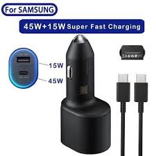 SAMSUNG Super Fast Dual Car Charger (45W+15W