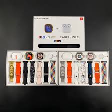 10 in 1 smart watch with seven straps, pods and charging cable