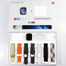 10 in 1 smart watch with seven straps, pods and charging cable