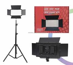 LED 800 RGB Video Light Full kit With stand
