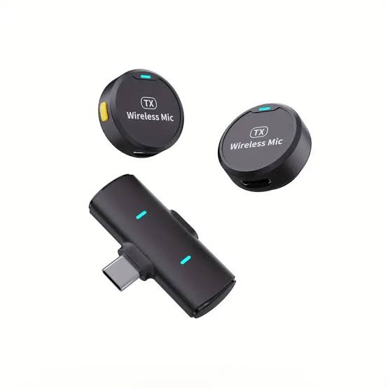 Wireless Lavalier Lapel Microphone With Magnetic Clip And Charging Case USB-C Noise Cancelling 50H Battery