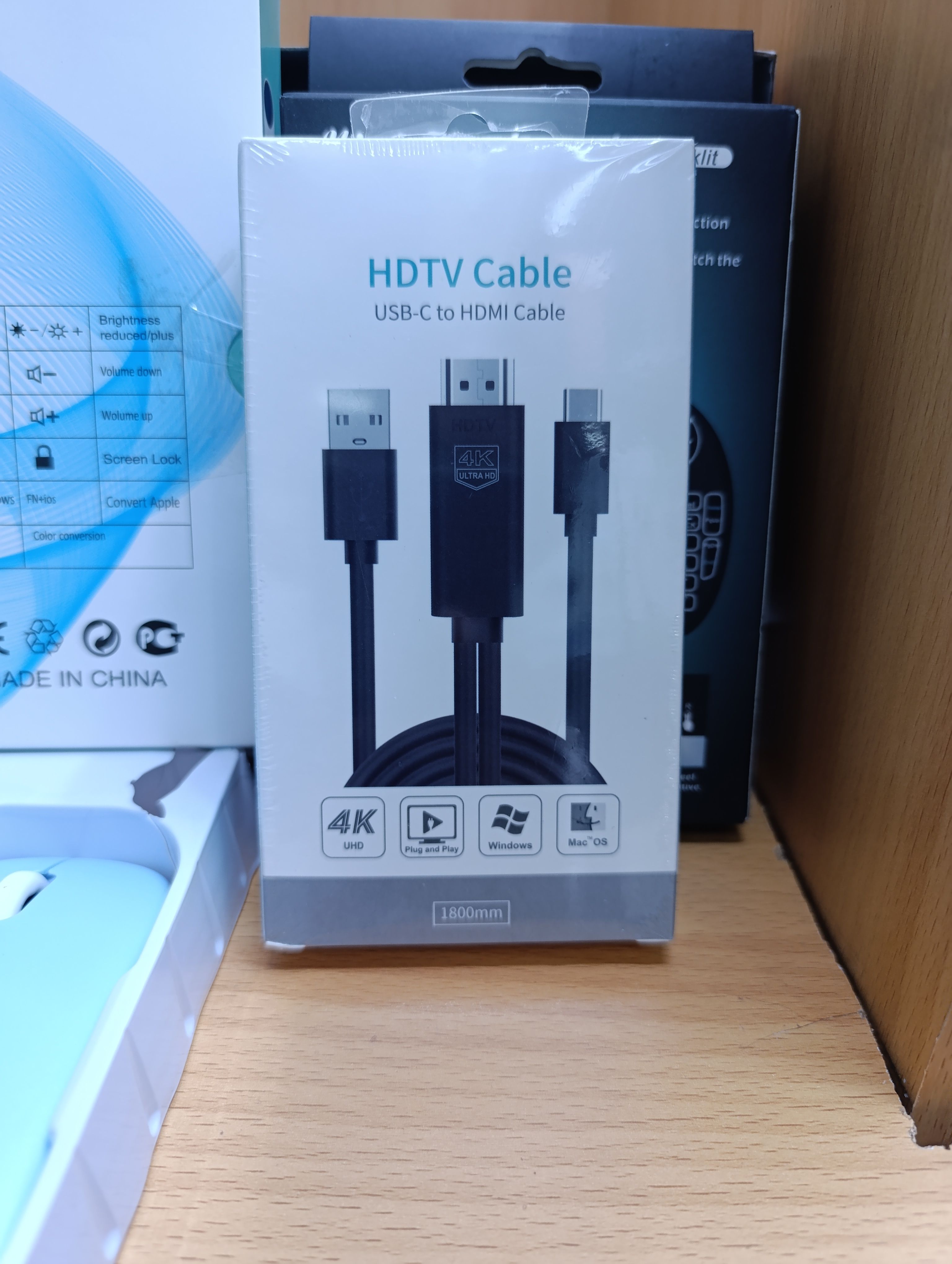 Usb C To Hdmi Cable 1.8M 4K For Monitor,Hdmi To Usb C Adapter For Type C devices