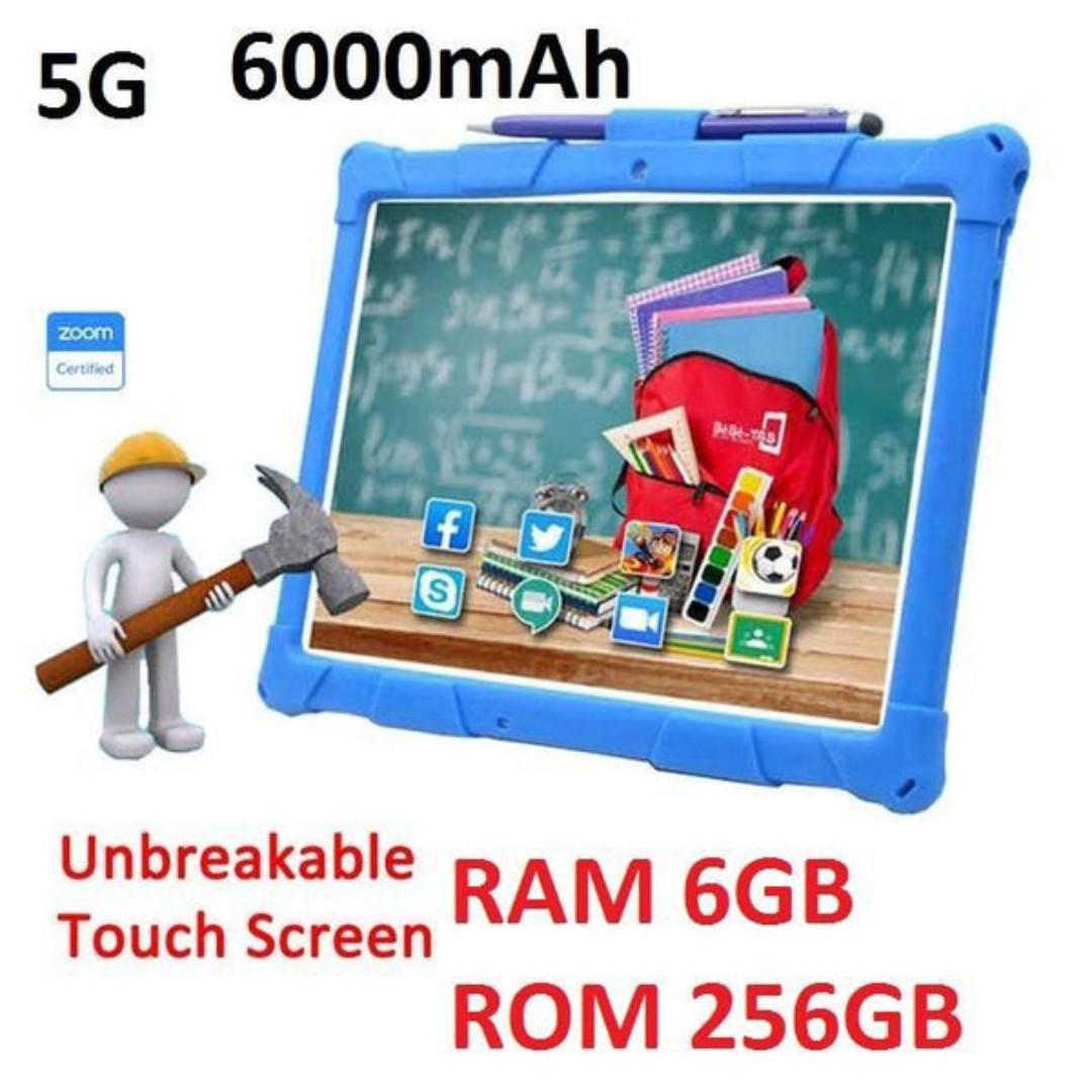 Bebe B2040 Pro+ Kids Tablet - RAM 6GB/ROM 256GB, 10inch Android 12 with SIM Card Slot 6000mAH Kids Studying Tab