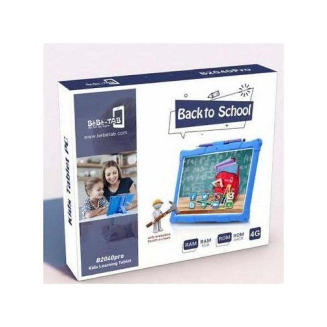 Bebe B2040 Pro+ Kids Tablet - RAM 6GB/ROM 256GB, 10inch Android 12 with SIM Card Slot 6000mAH Kids Studying Tab