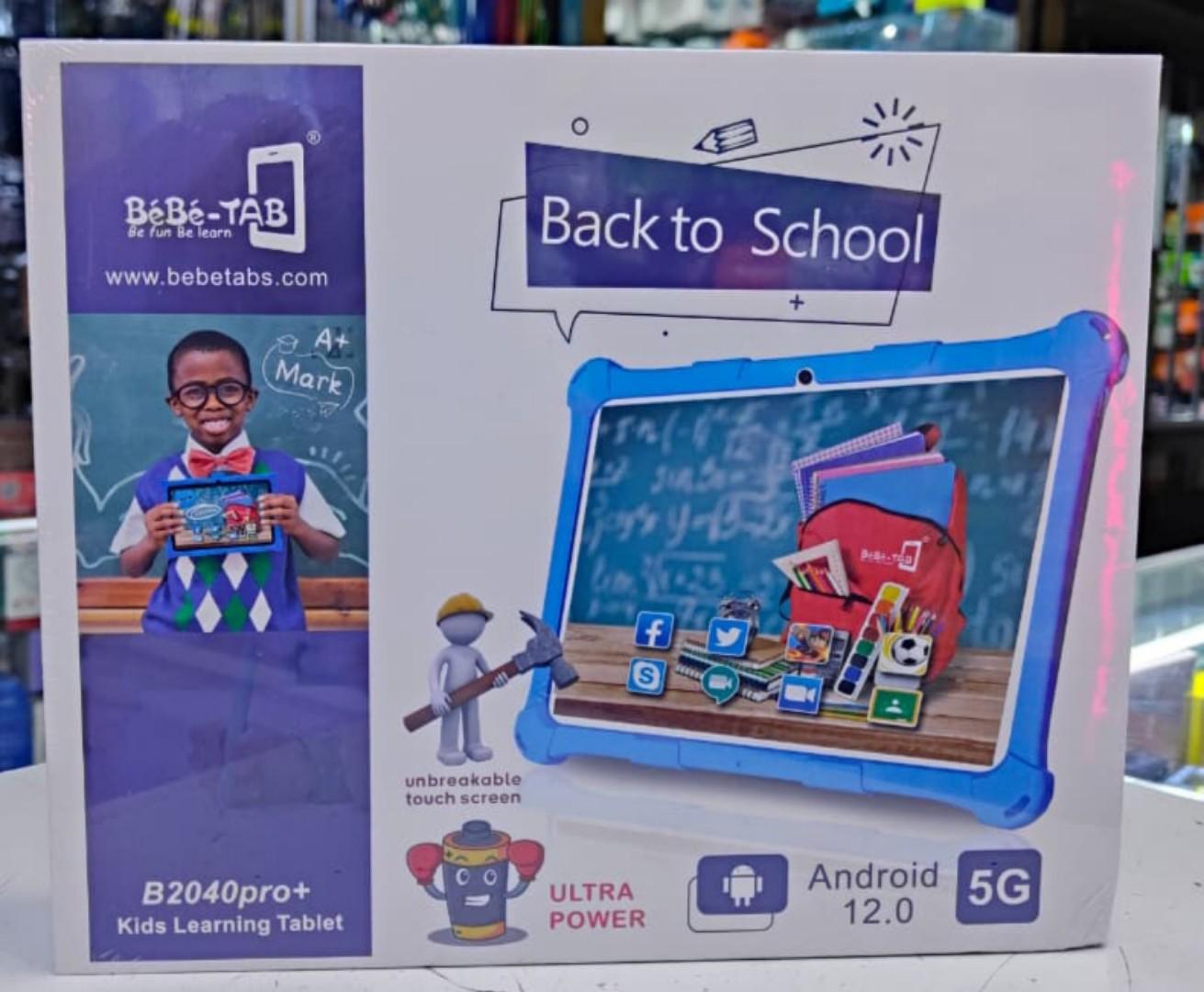 Bebe B2040 Pro+ Kids Tablet - RAM 6GB/ROM 256GB, 10inch Android 12 with SIM Card Slot 6000mAH Kids Studying Tab