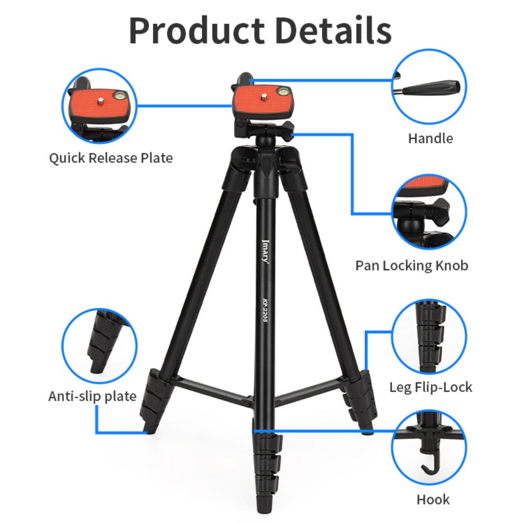 Jmary KP-2205 Portable Tripod: Capture Steady Shots on the Go