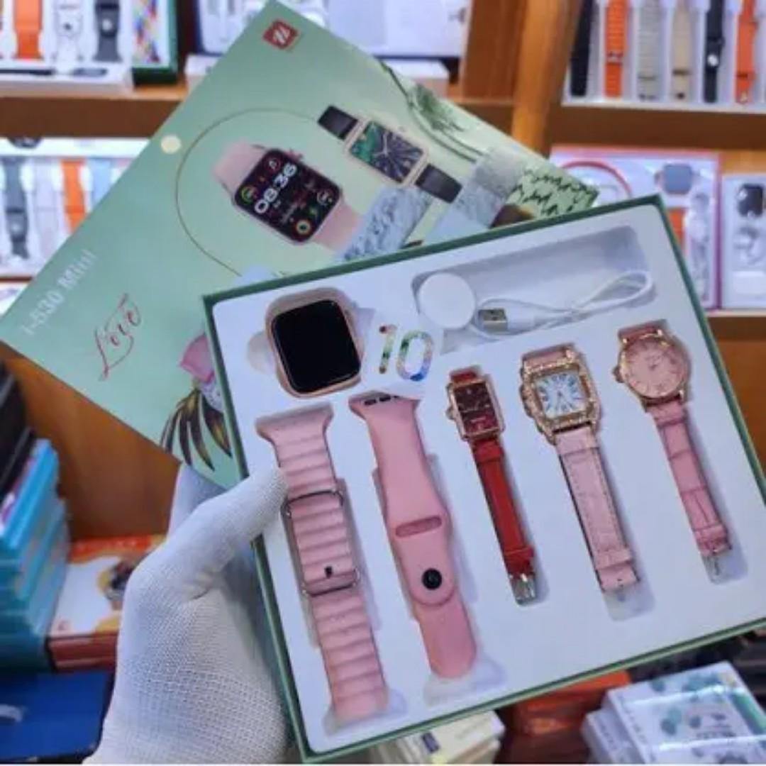 I-530 Mini Series 10 45Mm Reloj Montre Connected Smart Watch Smartwatch I530 With 2 Straps and 3 Ladies Watche