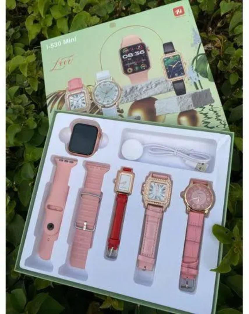 I-530 Mini Series 10 45Mm Reloj Montre Connected Smart Watch Smartwatch I530 With 2 Straps and 3 Ladies Watche