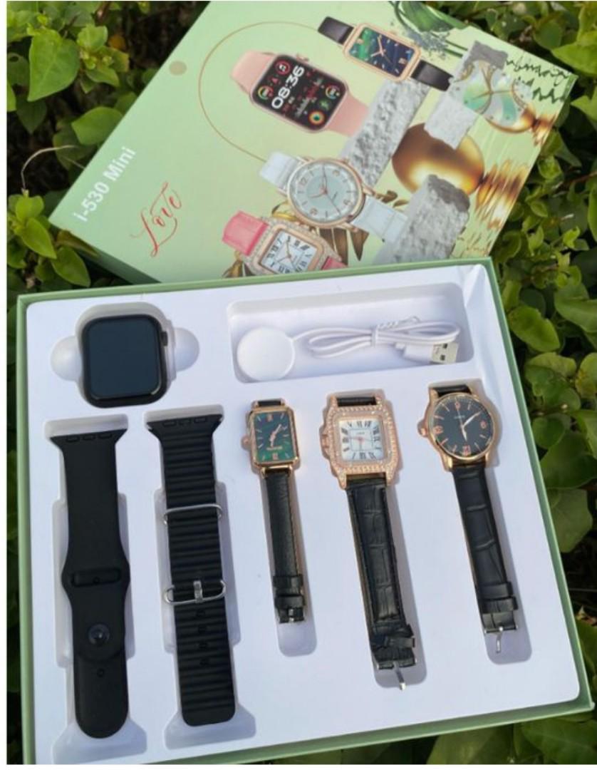 I-530 Mini Series 10 45Mm Reloj Montre Connected Smart Watch Smartwatch I530 With 2 Straps and 3 Ladies Watche