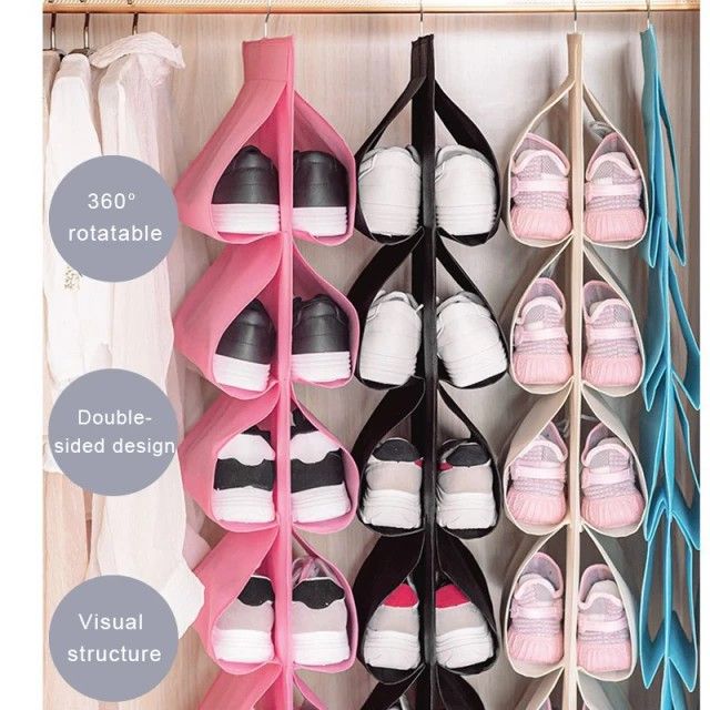 12 Grid Hanging Storage Bag, Closet Organizer, Wardrobe Organizer, Door, Pocket, Shoes Now Available