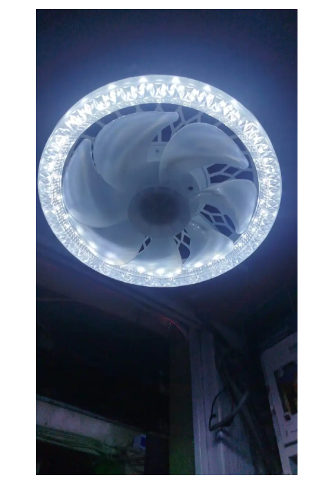 Bulb fan Ceiling fan , fan light , remote controlled , fan bulb ,warm and cold light dimmable kindly watch video below