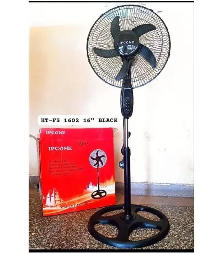 IPCONE Fan 16 Inch Floor Standing Fan - Height,Tilting Angle Adjustment