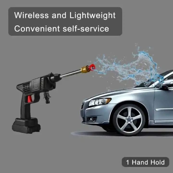 🚗🌿🚿96V Cordless High-Pressure Car Washer Gun 🚘✨ | Wireless Portable Pressure Washer 🔋 | Dual Lithium Batteries 🔋🔋 | 5-Meter Hose Pipe 🌀 | Detergent Foam Bottle 🧴 | Garden & Car Wash Sprayer