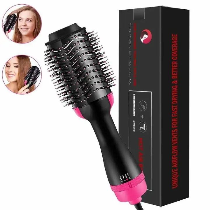 Electric hair straightener brush / dryer🔅Blow Dryer & Hair Curling Iron Rotating Brush 🔅Usage:Hairdryer, Hairstyling 🔅Professional 3 In 1 hot-air brush 🔅Voltage:240 volts 🔅wattage:1000 watts 🔅he