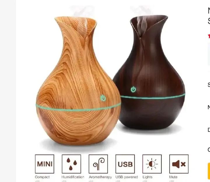 New Arrival Flash Sale – Limited Stock! 🌿 Upgrade your space with this Stylish Wooden Ultrasonic Humidifier & Aromatherapy Diffuser