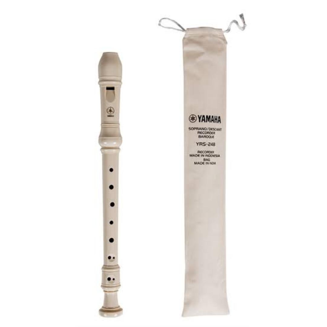 Yamaha Recorder 8 Holes Soprano Recorder Flute With Cleaning Stick