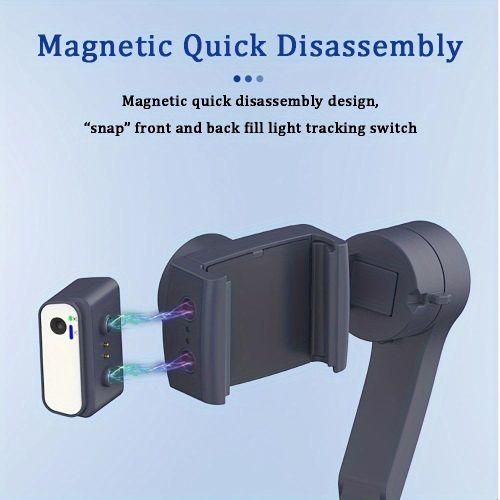 F12 foldable three-axis handheld phone pan tilt stabilizer intelligent AI face tracking horizontal
