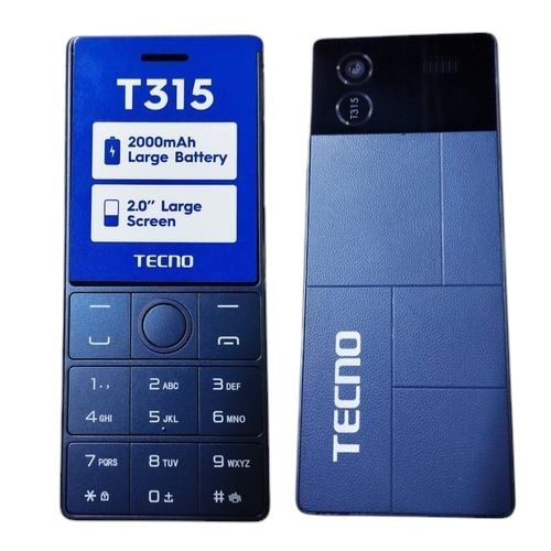 (BRAND NEW)Tecno T315 Dual SIM,2.4" screen,4MB ROM + 4MB RAM