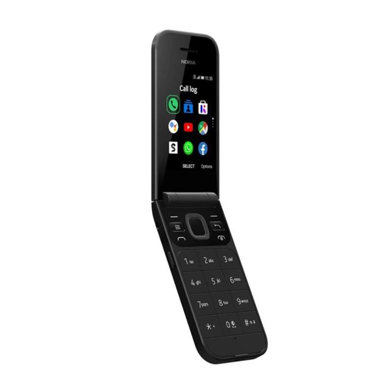 (NEW)Nokia 2720 Flip Mobile, Mobile Phone, Dual Screen, Dual Sim Card - Black