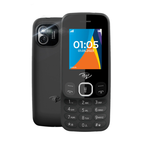 Itel 2166 - 2" (Dual SIM) - 1000mAh Wireless FM Radio Torch Camera Phone - Black