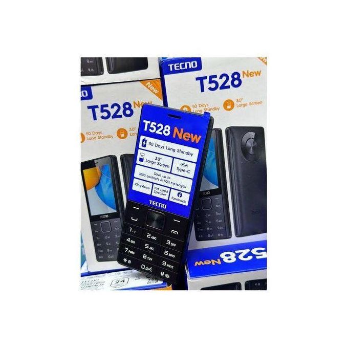 (BRAND NEW)T528 New ,,16MB + 8 MB ,,2500 mAh ,,Further Features: Facebook, Palmchat, Torch ,,FM,,,(Dual SIM), Type c charger -Black