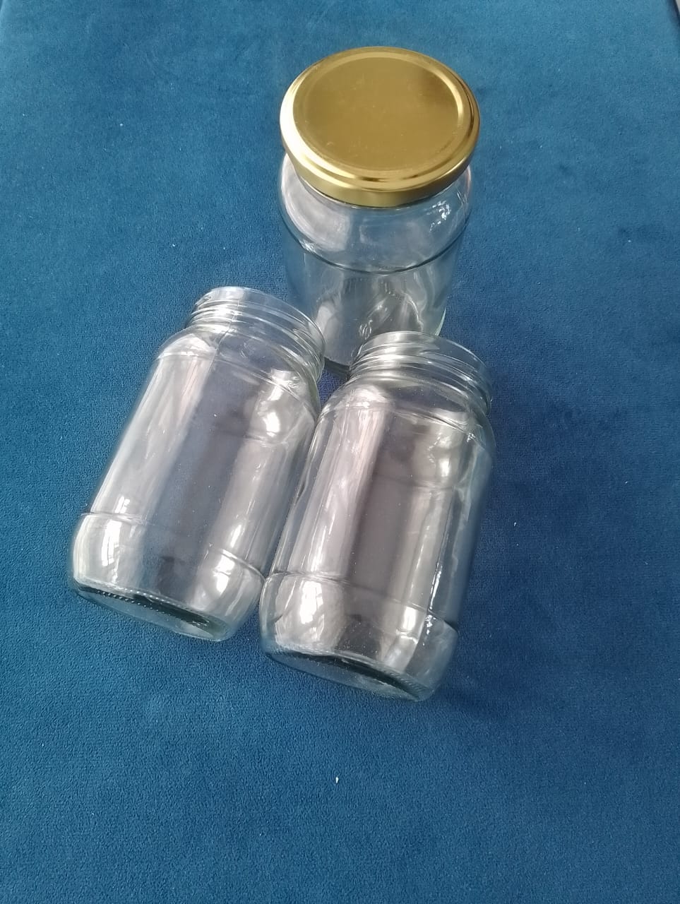 500ml Glass Jars With Airtight Golden Lids