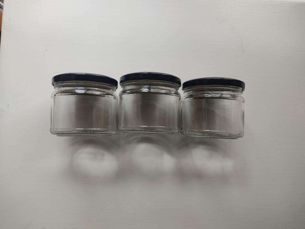 330Ml Glass Jars, Mason for canning, Spices, fruit, or preserves with Airtight Black Lids