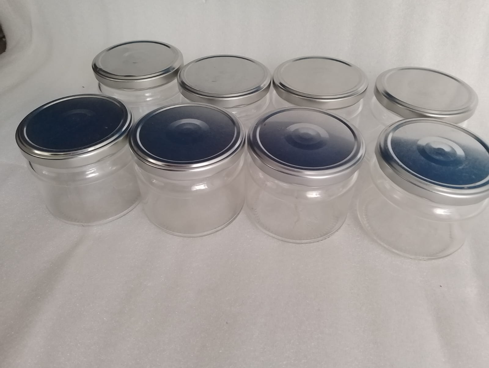 330Ml Glass Jars, Mason for canning, Spices, fruit, or preserves with Airtight SilverLids/Cap