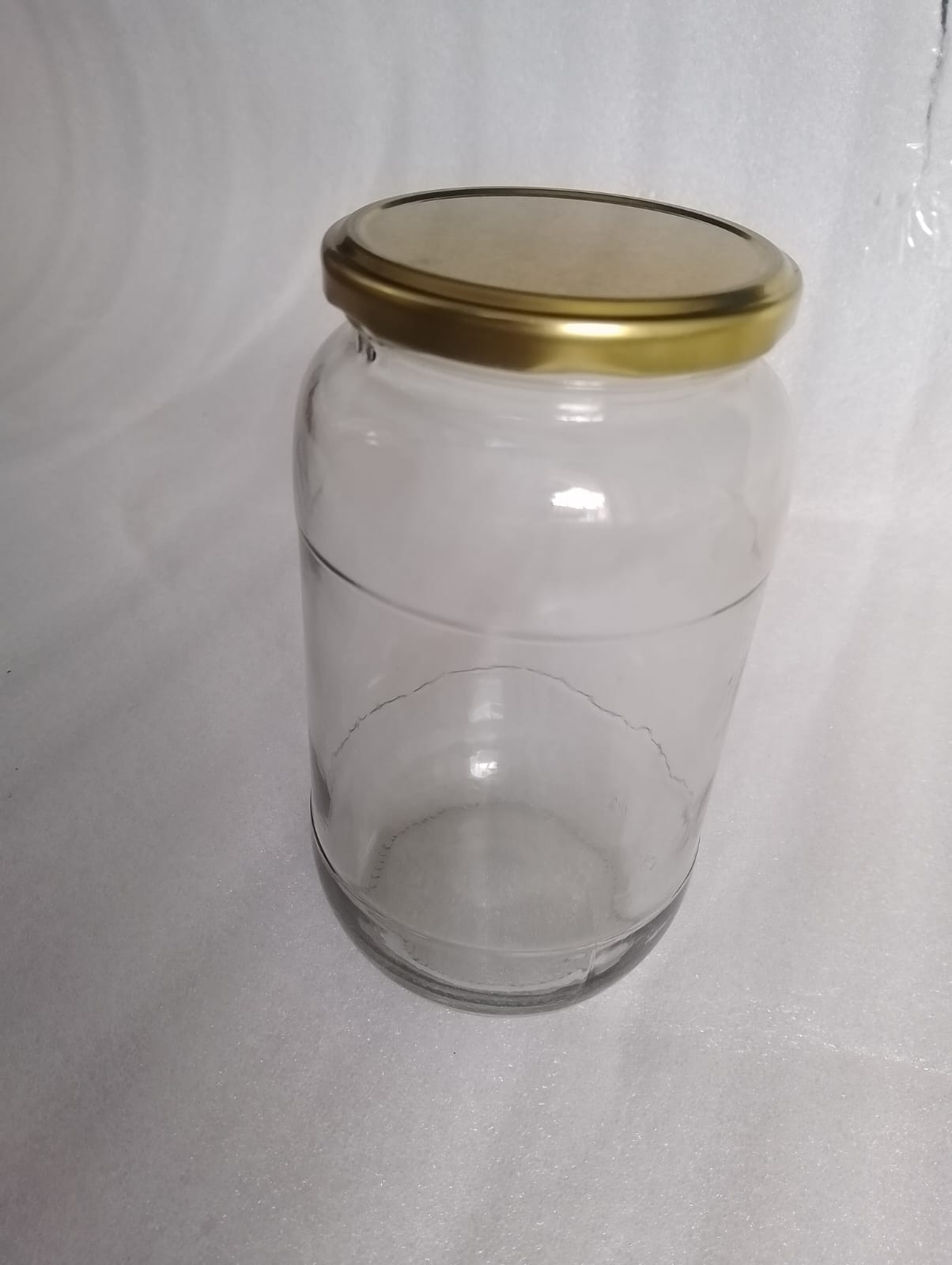Glass Mason Jars with Black Airight Lids 1000ml Transparent  for canning,Pick Jar, Storage of Ghee, Honey, Oil,Sugar, Tea, Coffee