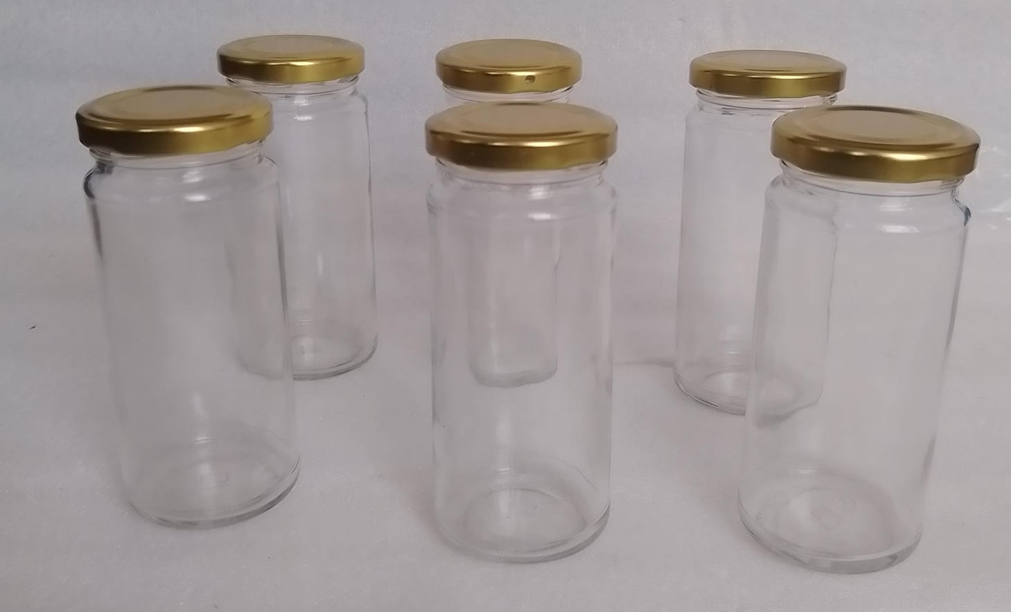 250ML Mason Jars Glass Gold Lids Canning Jars with Airtight Lids, Glass Storage Containers for Overnight Oats, Jam, Jelly, Honey, Beans, Spice,