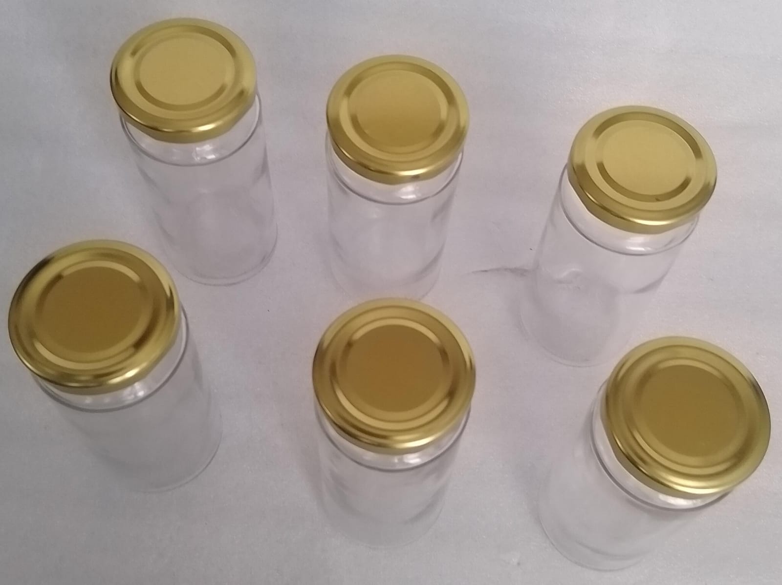 250ML Mason Jars Glass Gold Lids Canning Jars with Airtight Lids, Glass Storage Containers for Overnight Oats, Jam, Jelly, Honey, Beans, Spice,