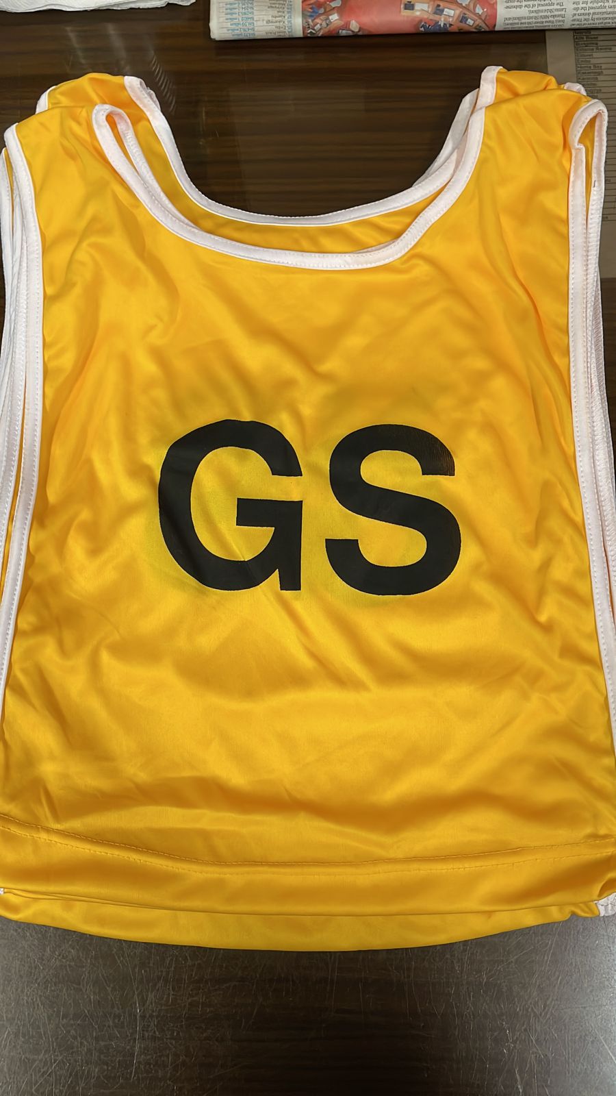 Netball Bibs 7 Pack Vests Yellow with Position Markings, Youth and  – Ideal for Teams & Schools