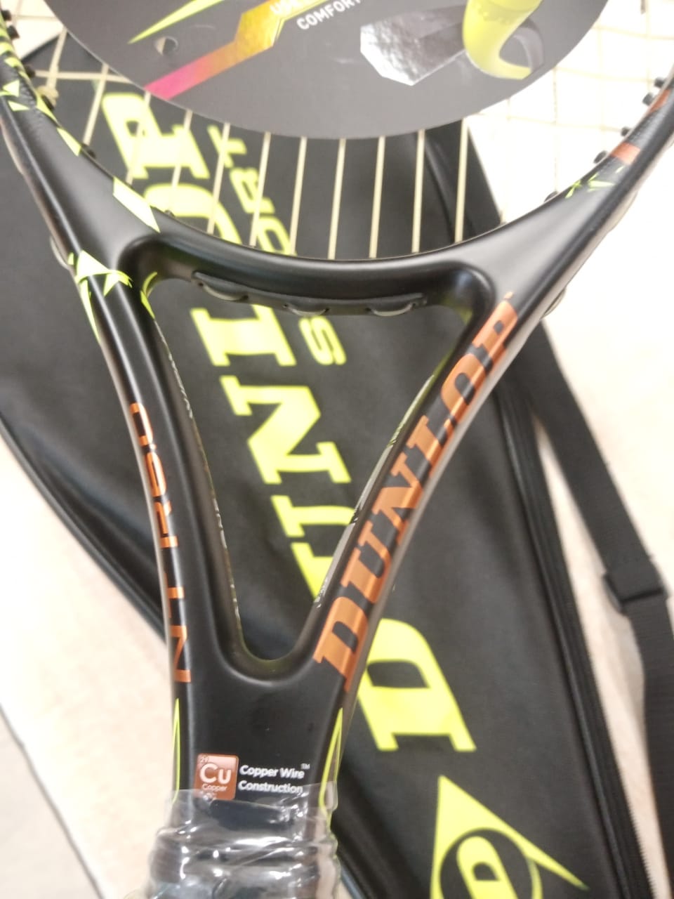 Dunlop Tennis Racket Nitro Elite -G4-HL 27 Inches 260G Black and White Grip G4