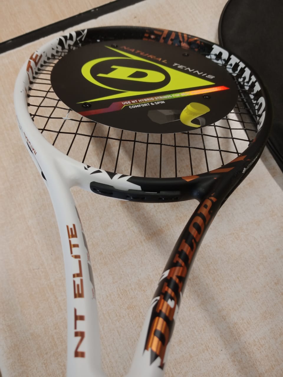 Dunlop Tennis Racket Nitro Elite -G4-HL 27 Inches 260G Black and White Grip G4