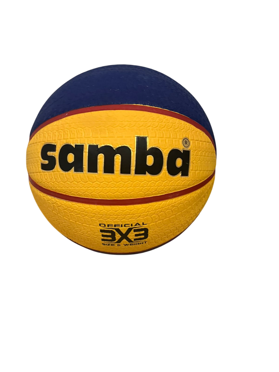 Samba Basketball 3x3 Size 6 BT 500 - Blue/Yellow Indoor and Outdoor