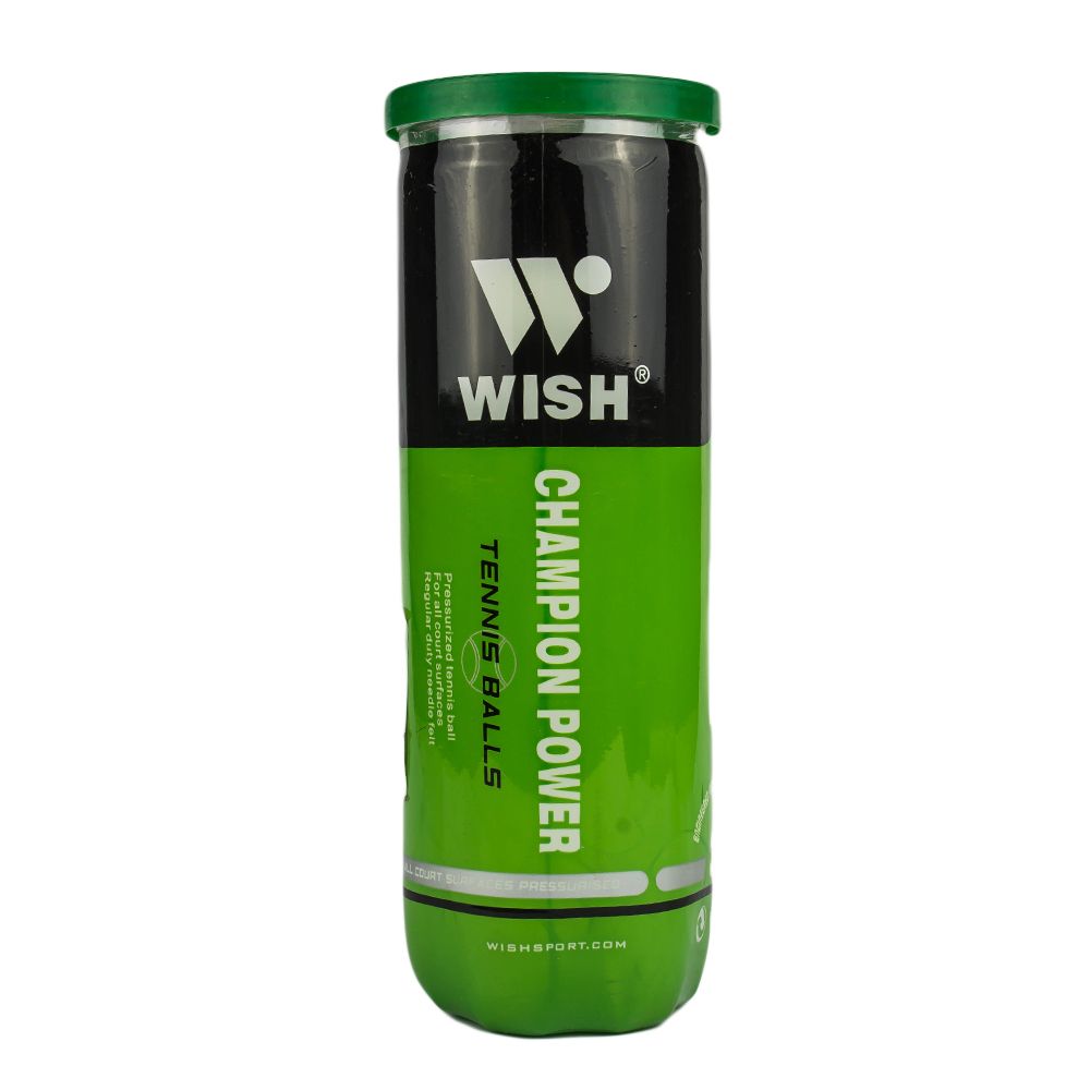 WISH Lawn Tennis Ball Champion Power 630 For Grass and Hard Court- Rubber-3 Tennis Balls