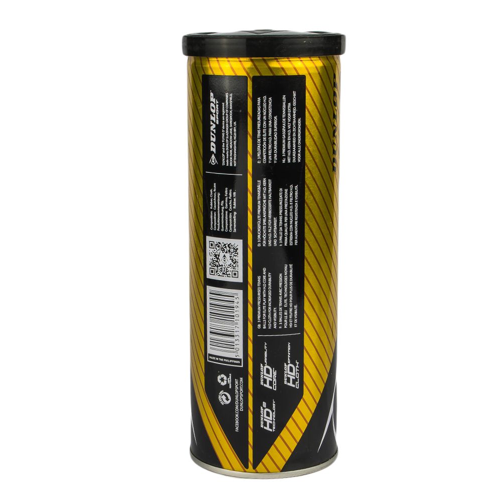 Dunlop Lawn Tennis Fort Elite 6 Rubber  Balls for Hard and Grass Court