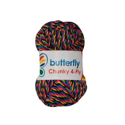 5 Pack x 100g Rainbow Yarn Acrylic Multi Colored with Vibrant Colors Soft Color Changing Ideal for Knitting and Crocheting Crafts,