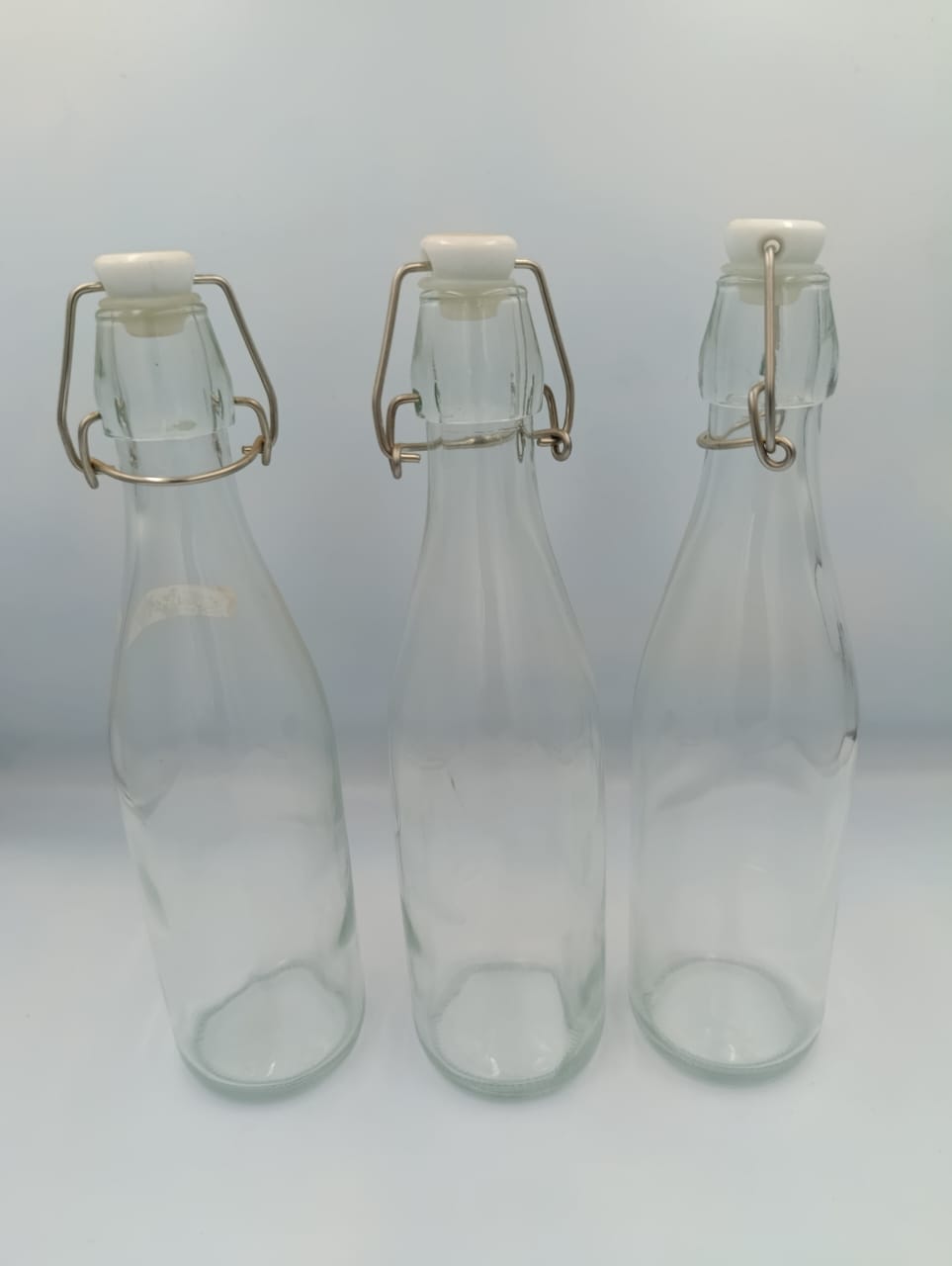 Flip Top 500 Ml Glass Bottle Round with Airtight Rubber & Leakproof Seal Flip Caps - Kombucha Bottles with Caps for Soda, Grolsch, Fermentation, Liquor, Wine