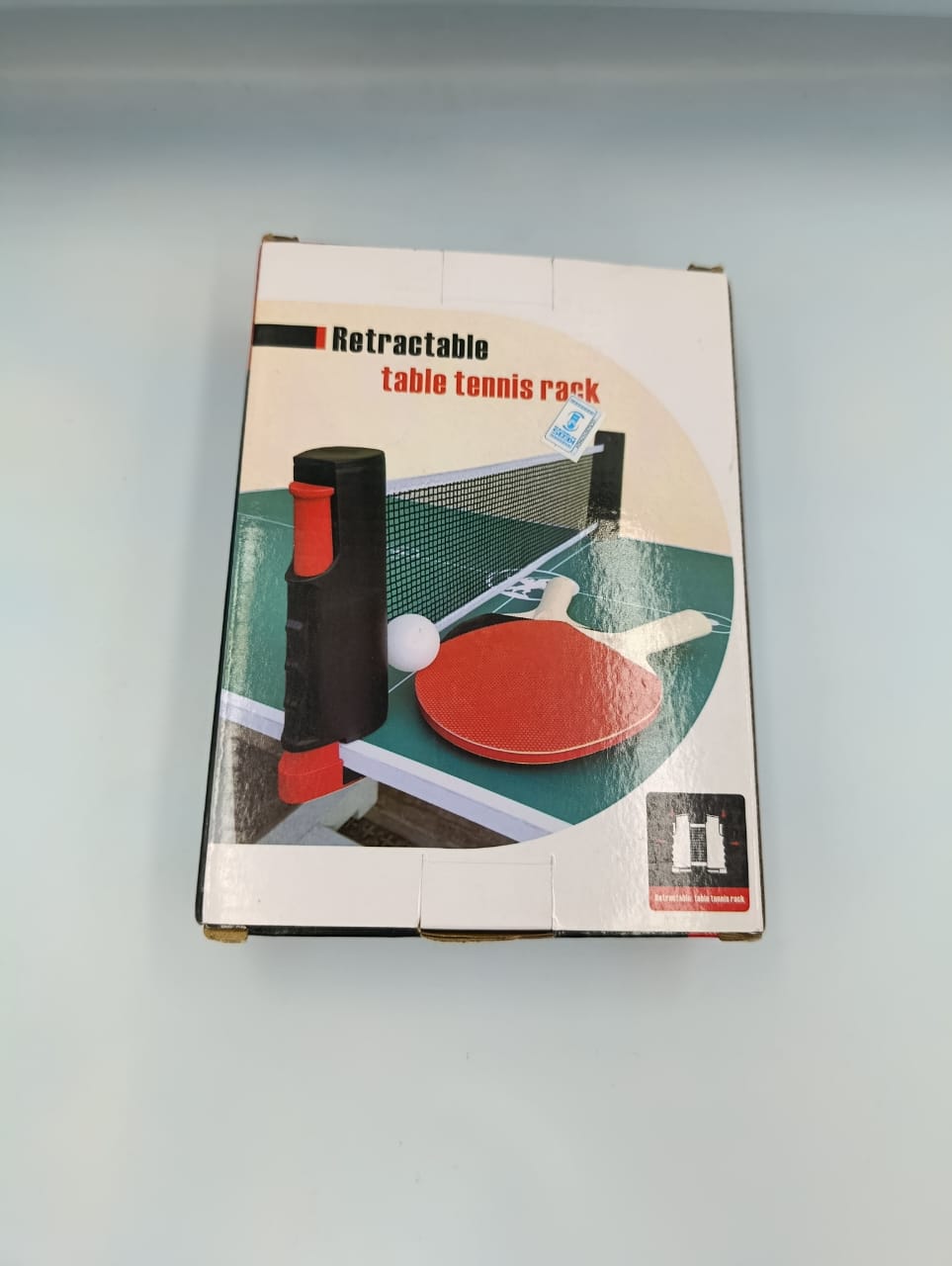 Retractable Table Tennis Net – Portable Ping Pong Table Tennis Net for Any Table, Easy Setup, Indoor & Outdoor Table Tennis for Home (Full Set (TT Net + 2 TT Bats + 3 Balls))